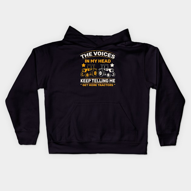 funny farmer,tractor driver,farming,farm,farmers Kids Hoodie by teenices